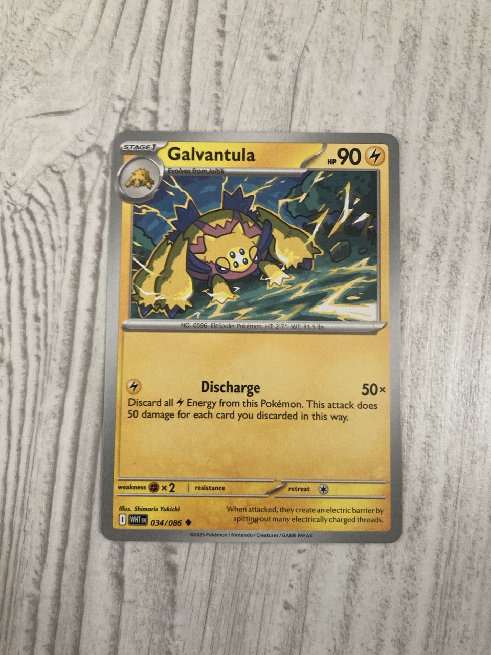 Galvantula 034/086 White Flare EN [NM]